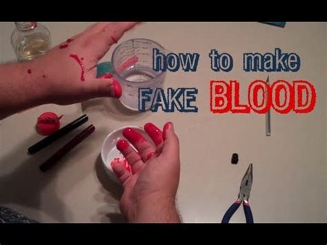 how to make washable fake blood for clothes|how to make blood sign.